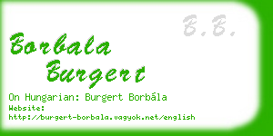 borbala burgert business card